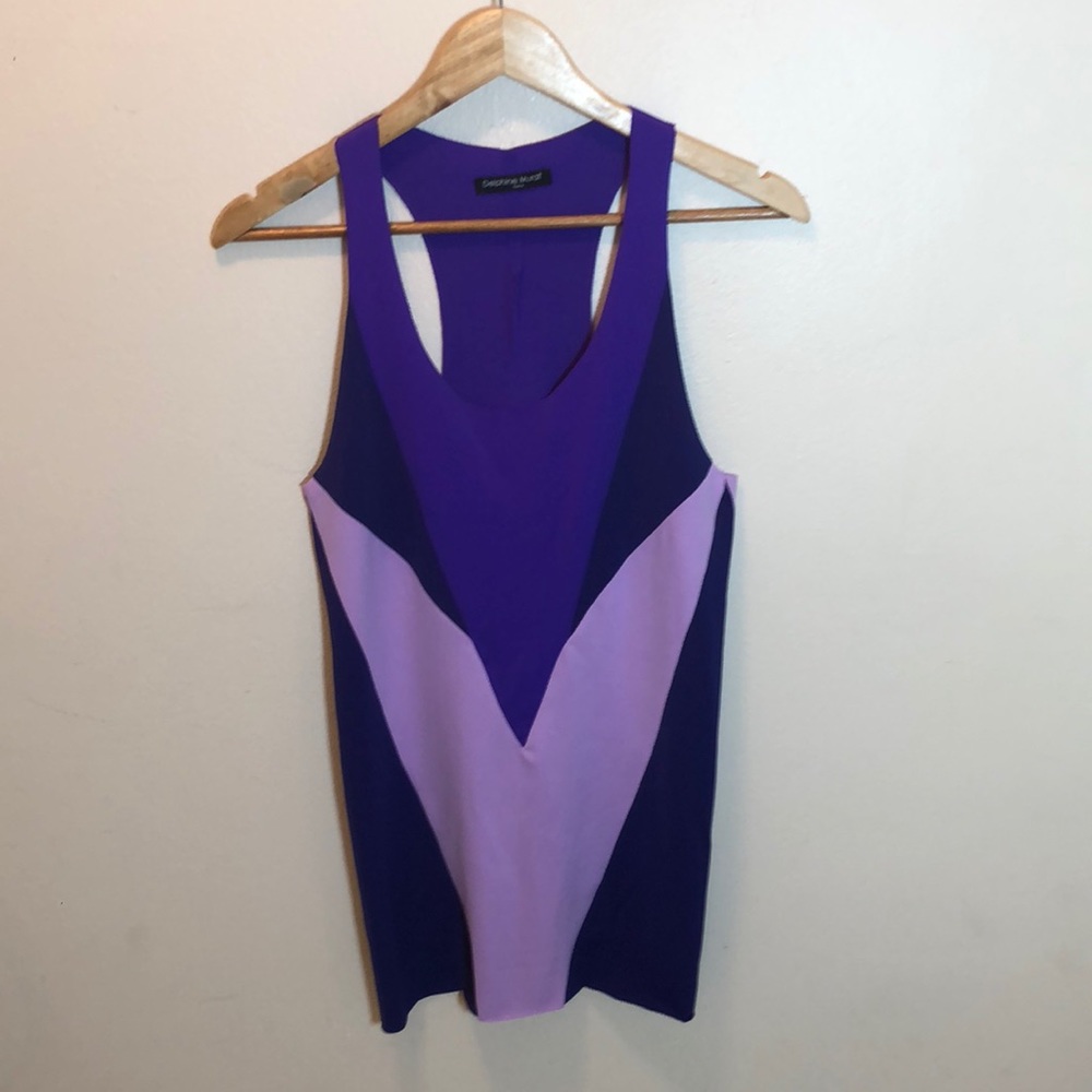 Purple  elastic tank top
